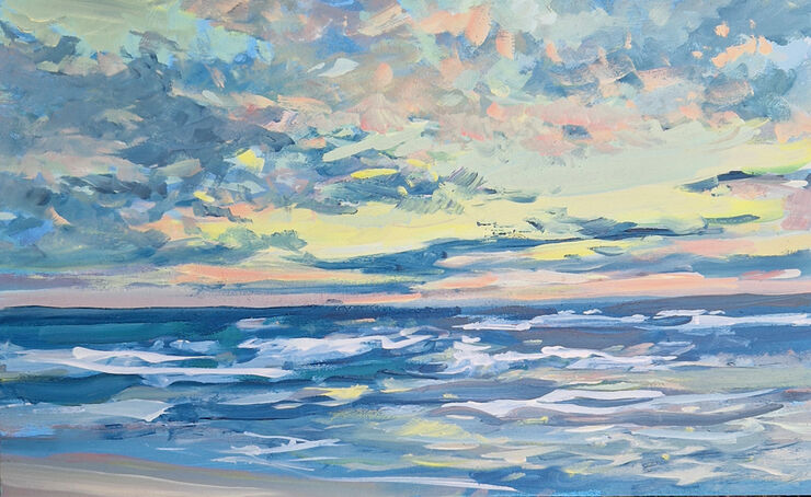 Sea, painting No. 2275 / oil on board