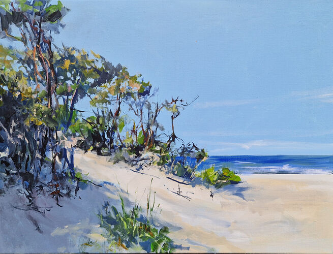 Weststrand, painting No. 2266 / acrylic on canvas