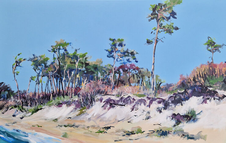 Weststrand, painting No. 2268 / acrylic on canvas