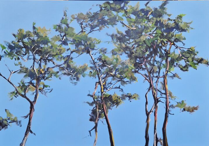 Pines, painting No. 2263 / acrylic on canvas