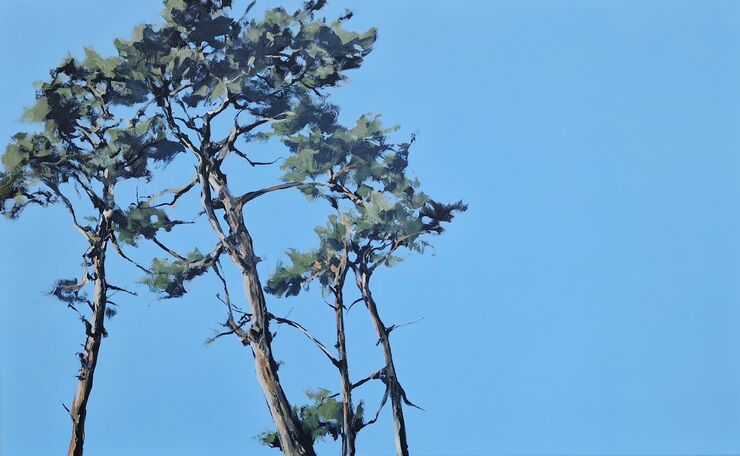 Pines, painting No. 3462 / acrylic on canvas